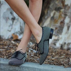 Saint Laurent Gold Studded Oxfords sz. 37